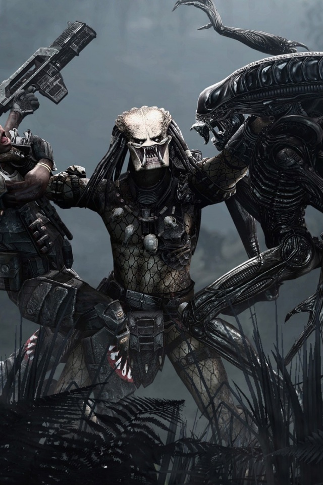 Aliens Vs Predator iPhone Wallpaper