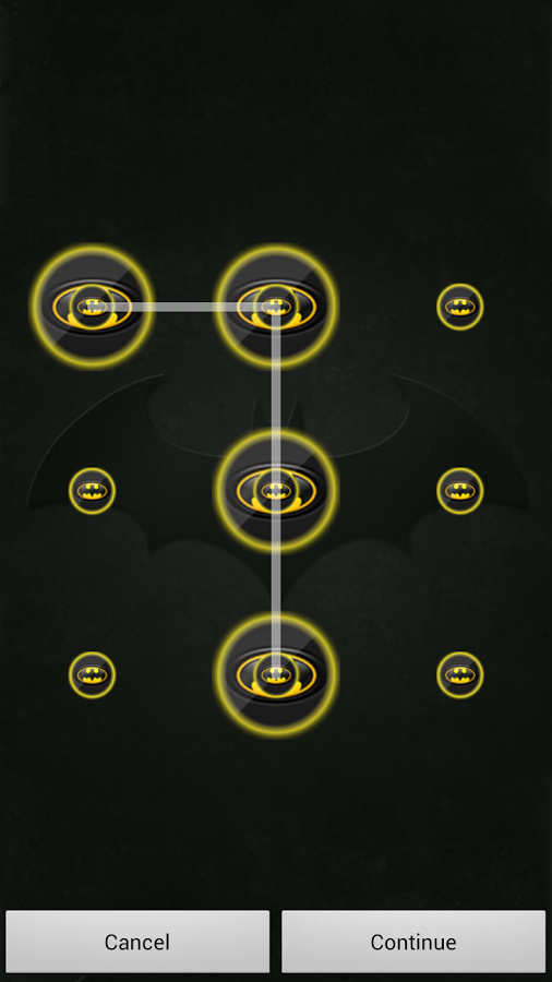 Batman Pattern Screen Lock Screenshot