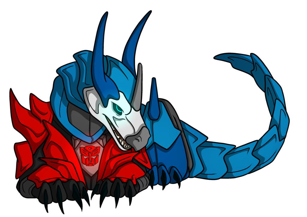 Optimus Prime Leader Badass Dragon By Grimmartworks