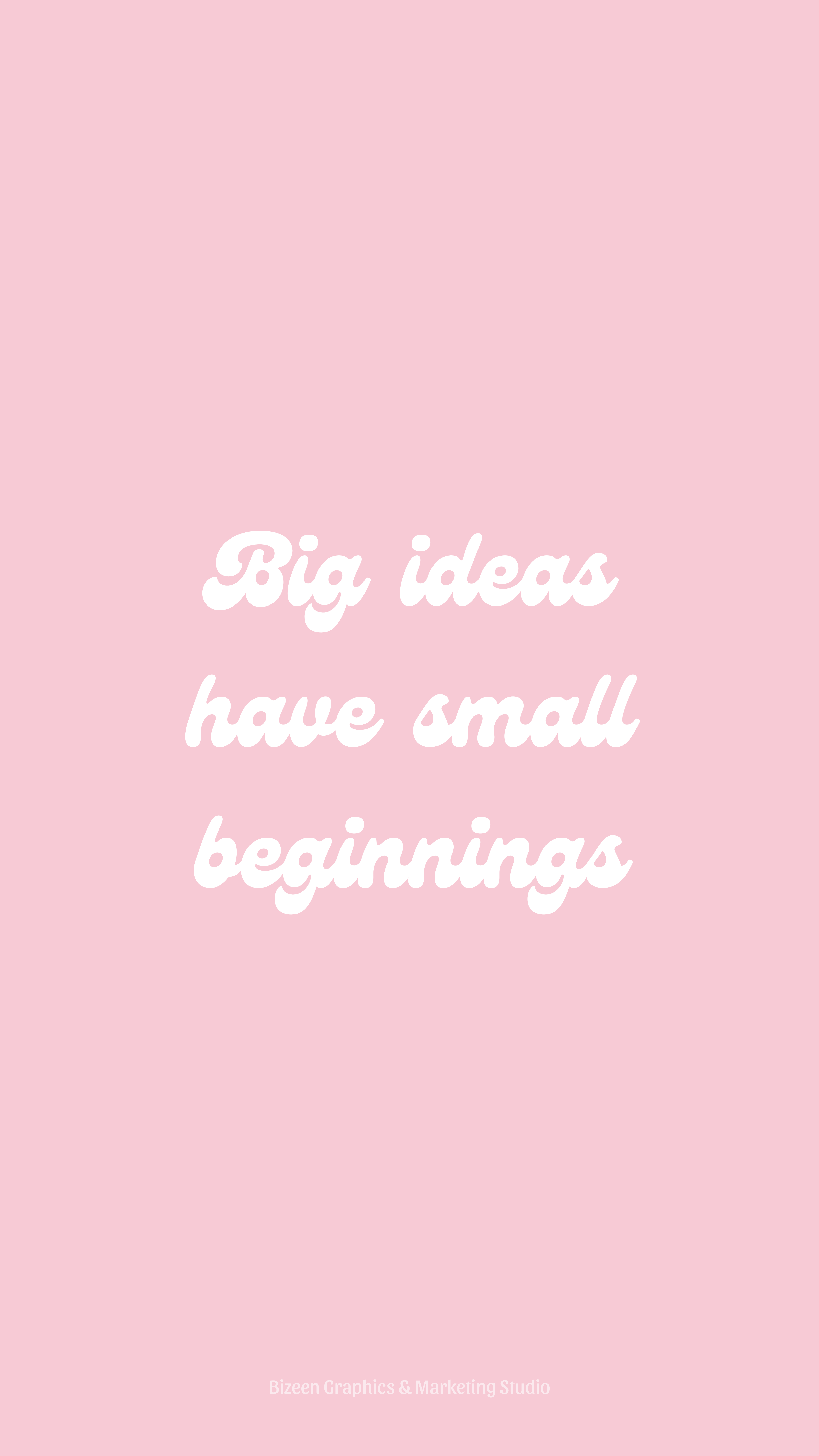 Pastel Pink Aesthetic Wallpaper Quotes Big Ideas Have Small