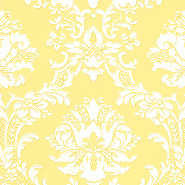 Yellow Gold Sd25650 Classic Damask Wallpaper Contemporary