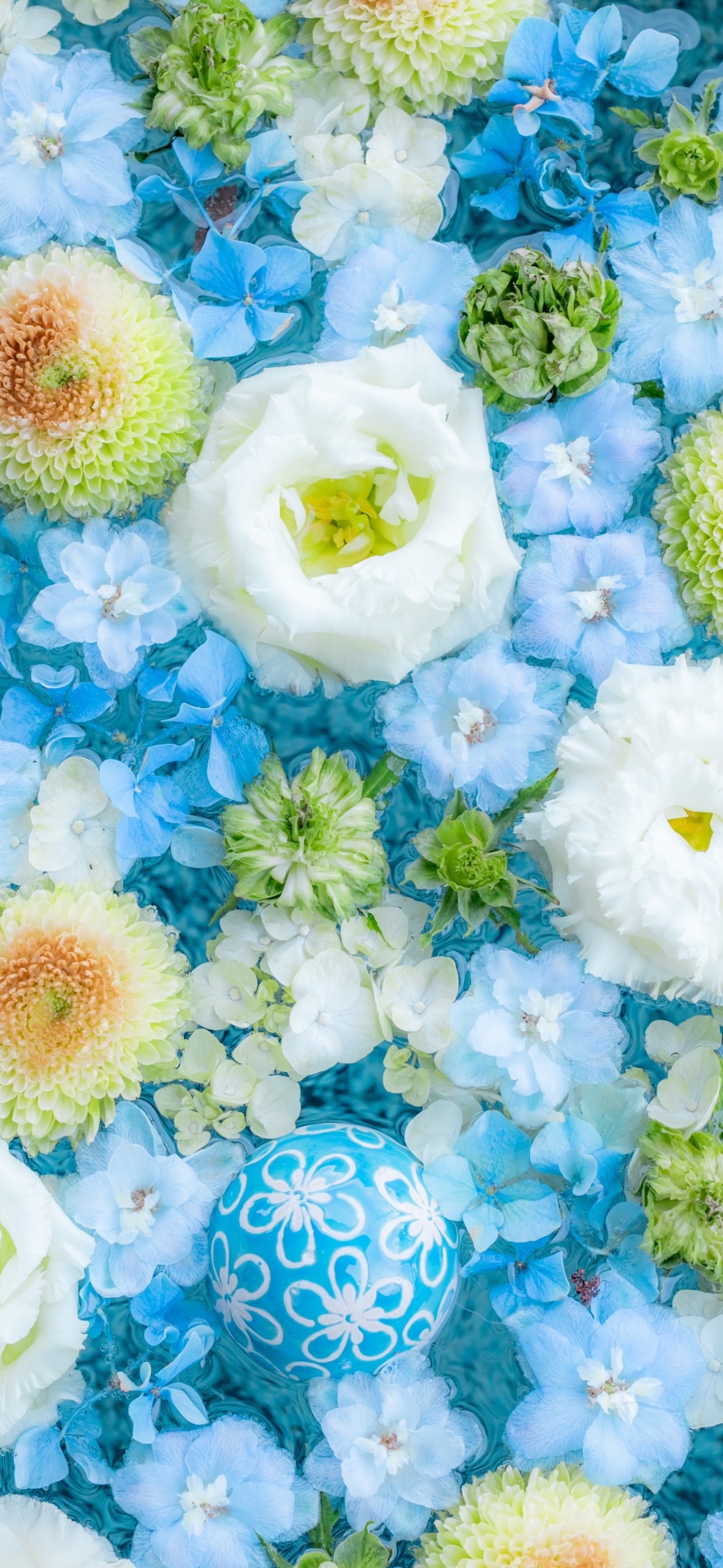 Blue Flowers Wallpaper 4k Bouquet Aesthetic