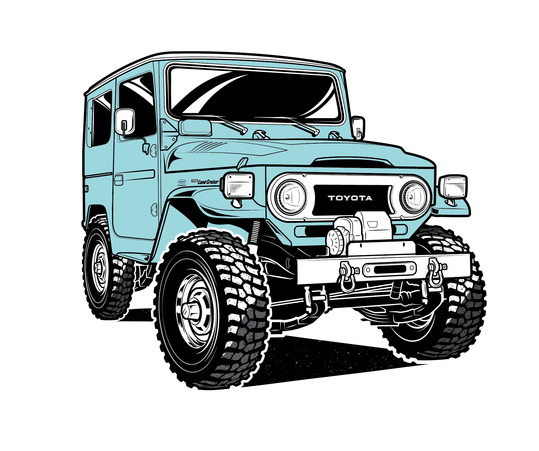 Off Road Mobil Sport Ilustrasi