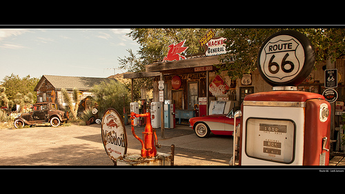 Route Wallpaper Gas Station