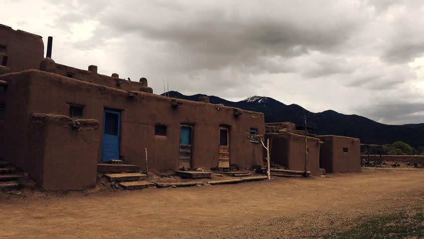 Taos New Mexico Usa May Native American Pueblo Building