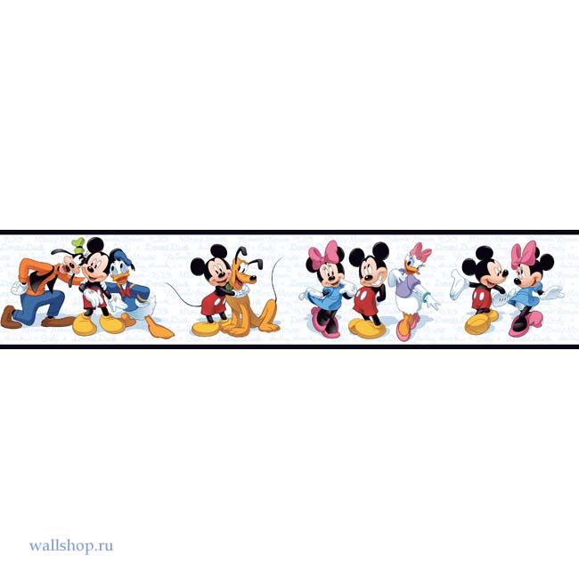 Mickey Mouse Wallpaper Border Grasscloth