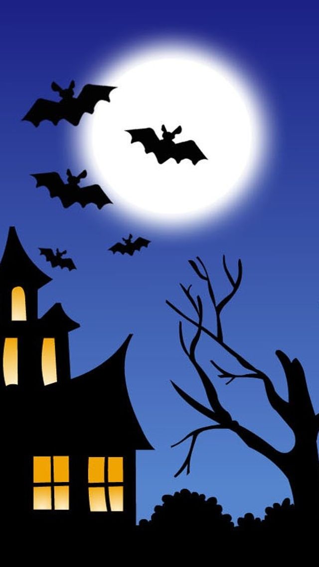 Halloween Bats iPhone Wallpaper