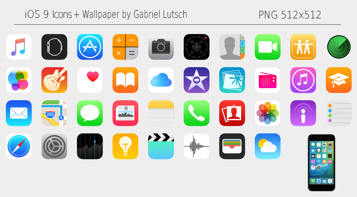 Ios Icons Wallpaper By Lutschgabriel