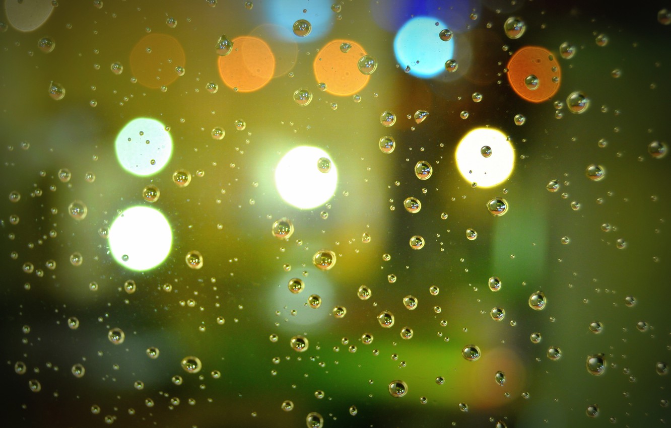 Wallpaper colorful glass bokeh raindrops images for desktop