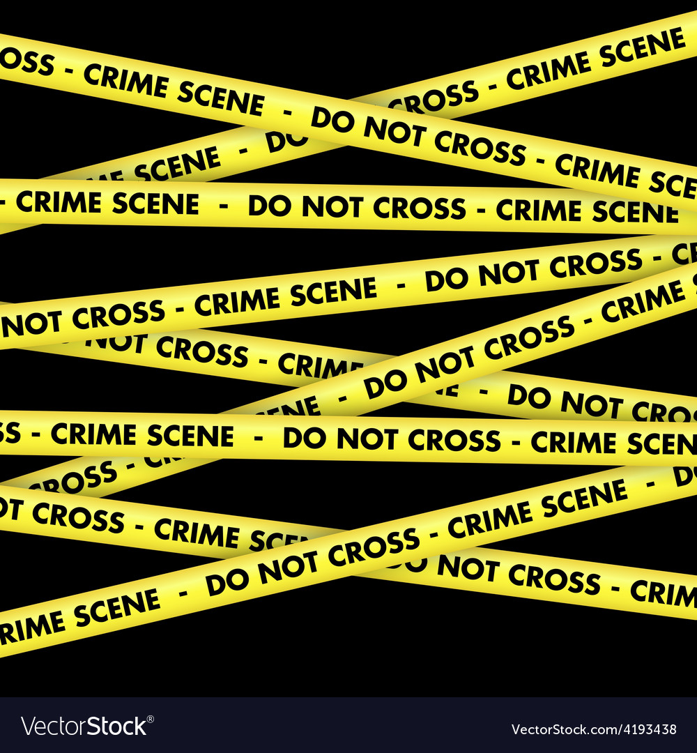 Crime Scene Tape Background Royalty Vector Image