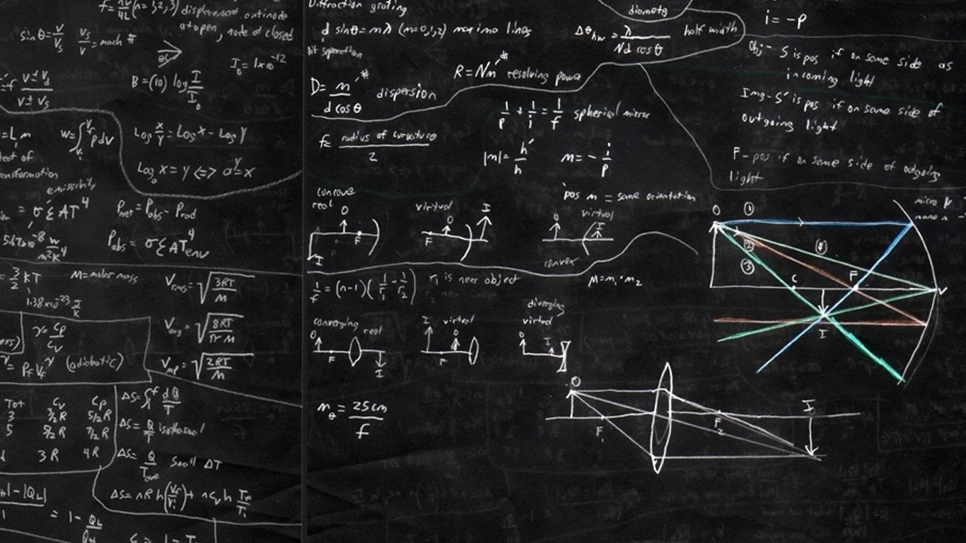 Blackboard And Math Mac Wallpaper
