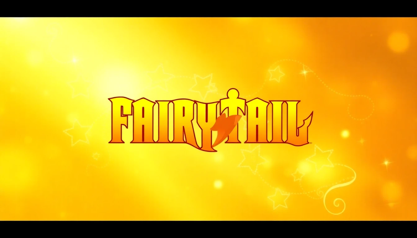 Fairy Tail Logo Wallpaper Yellow
