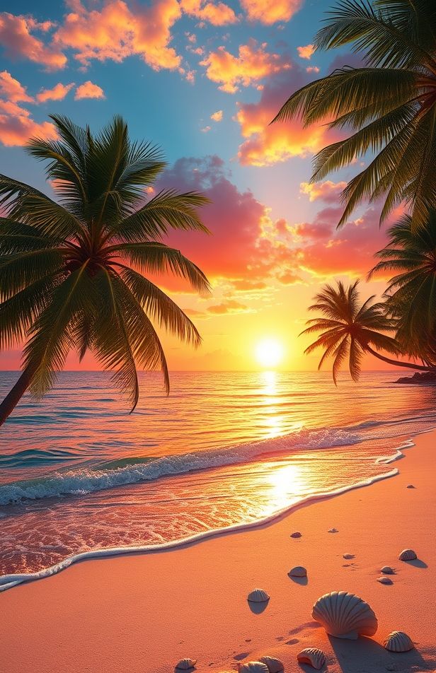 High Resolution Beach Wallpaper