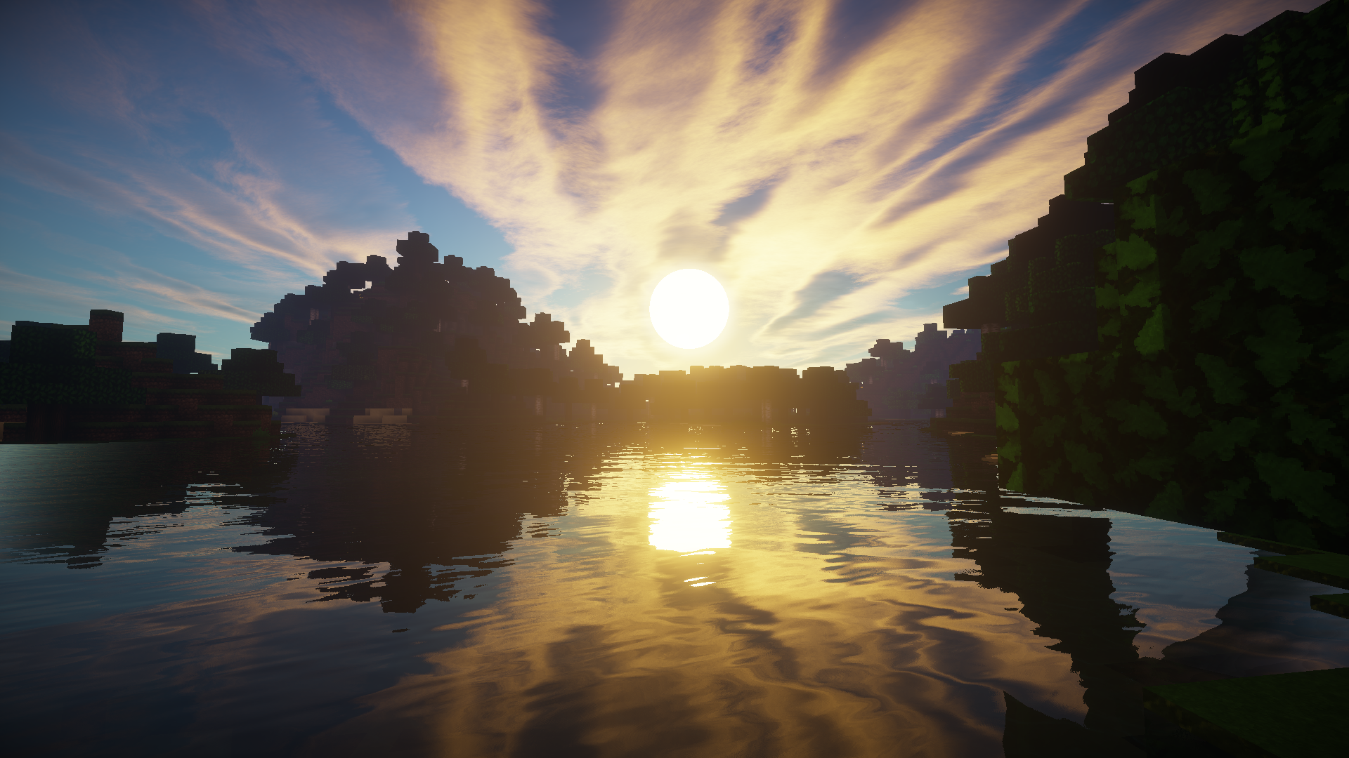 Minecraft Beautiful Sunrise By Lukeylol24 D7lcwof Wallpaper