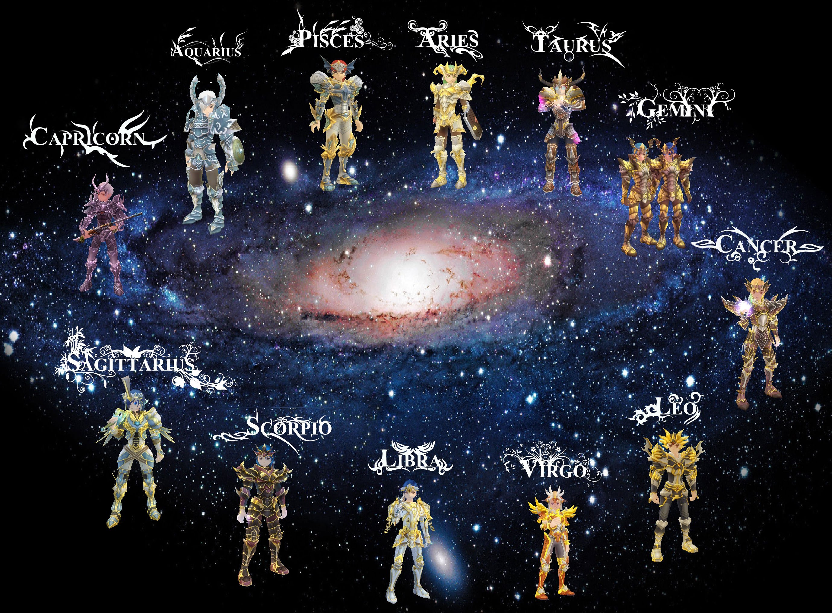 Fantasy Astrology Online Anime Lucent Heart Wallpaper Background