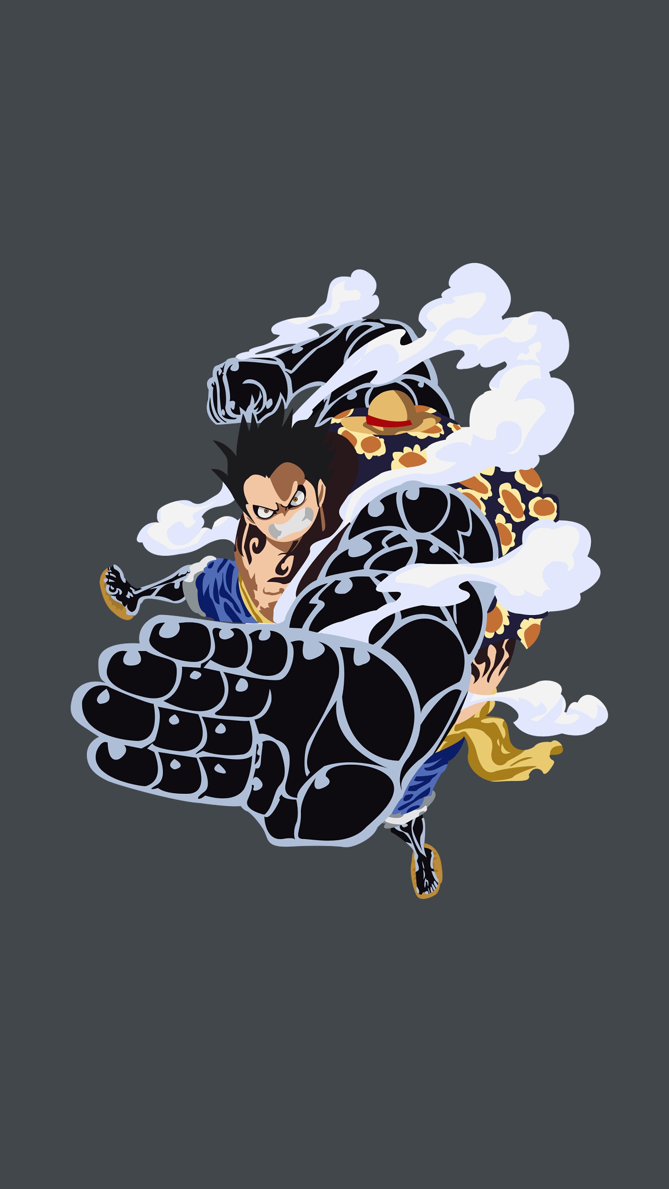 Luffy Boundman Gear Fourth Minimalist One Piece 4k Wallpaper