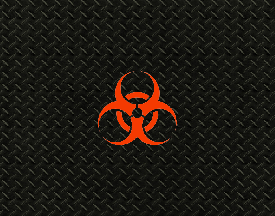 Orange and Black Bio Hazard Wallpaper by 865SenseiMods on