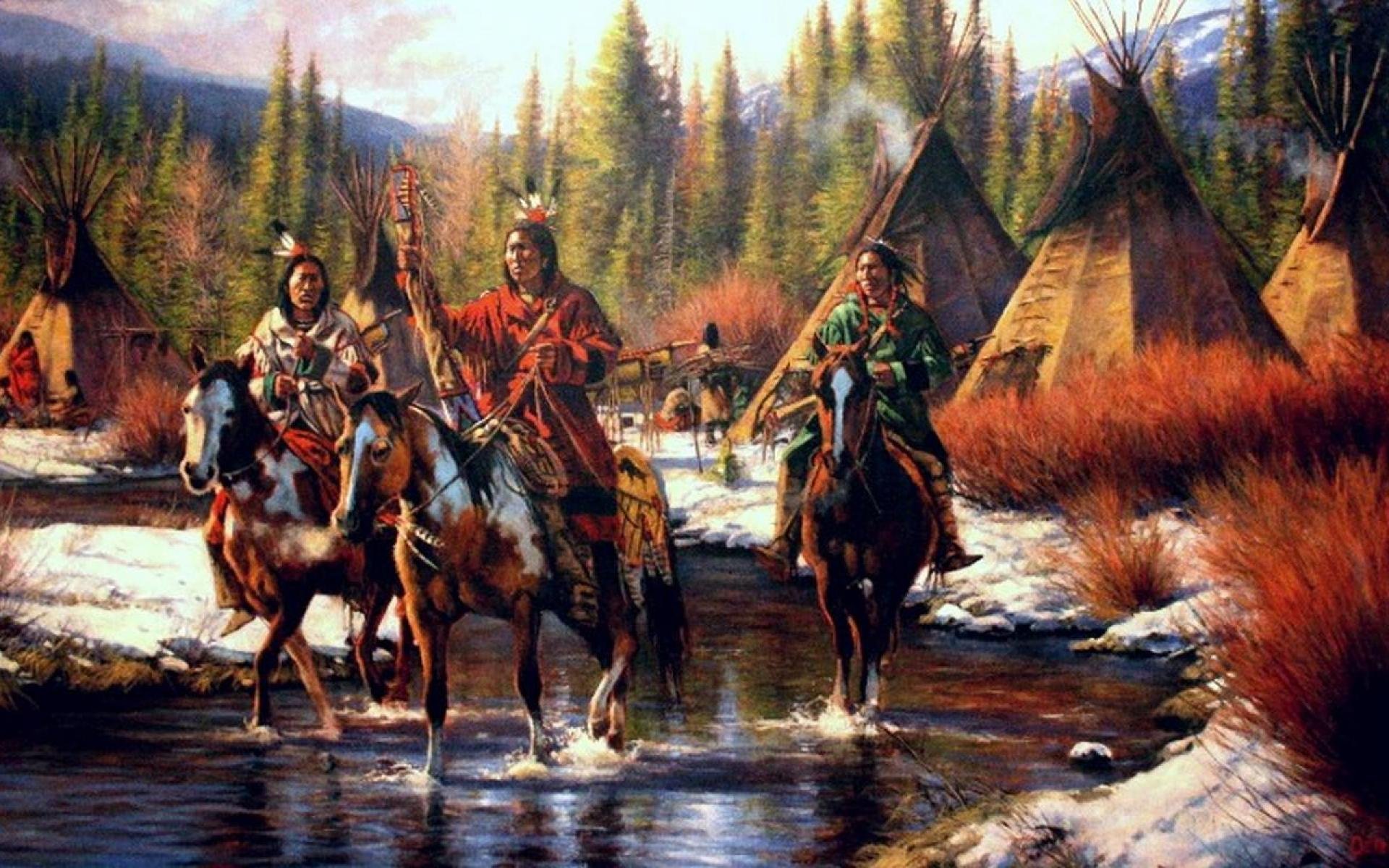 Native American Indian Western Wallpaper