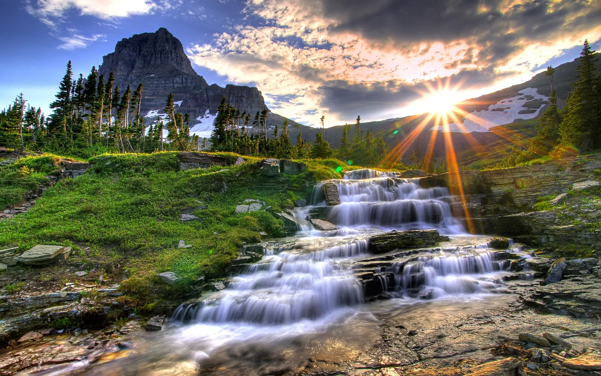 Waterfall Fantasy Wallpaper High Resolution HD Image 1920x1200 for