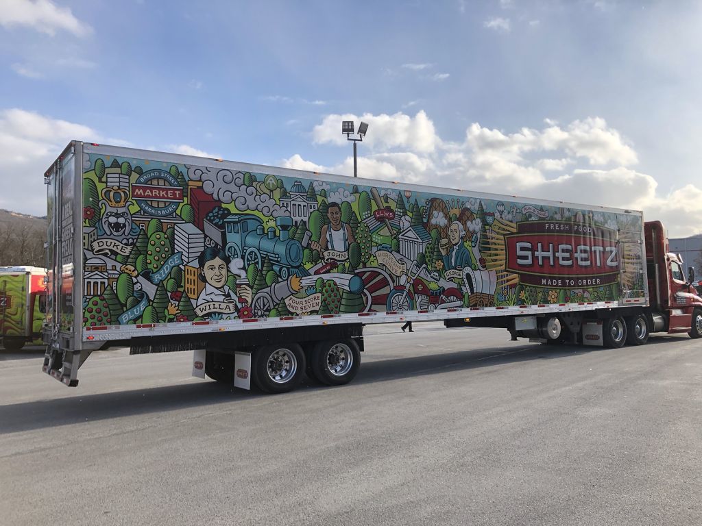 Indiana Native S Artwork Picked As Part Of Sheetz Truck Redesign