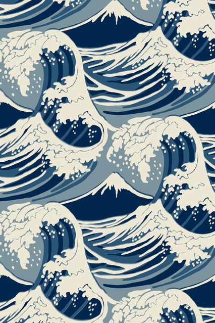 Cole Son Great Wave Wallpaper Ideas Designs Living Room