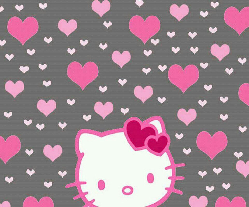Hearts Hello Kitty