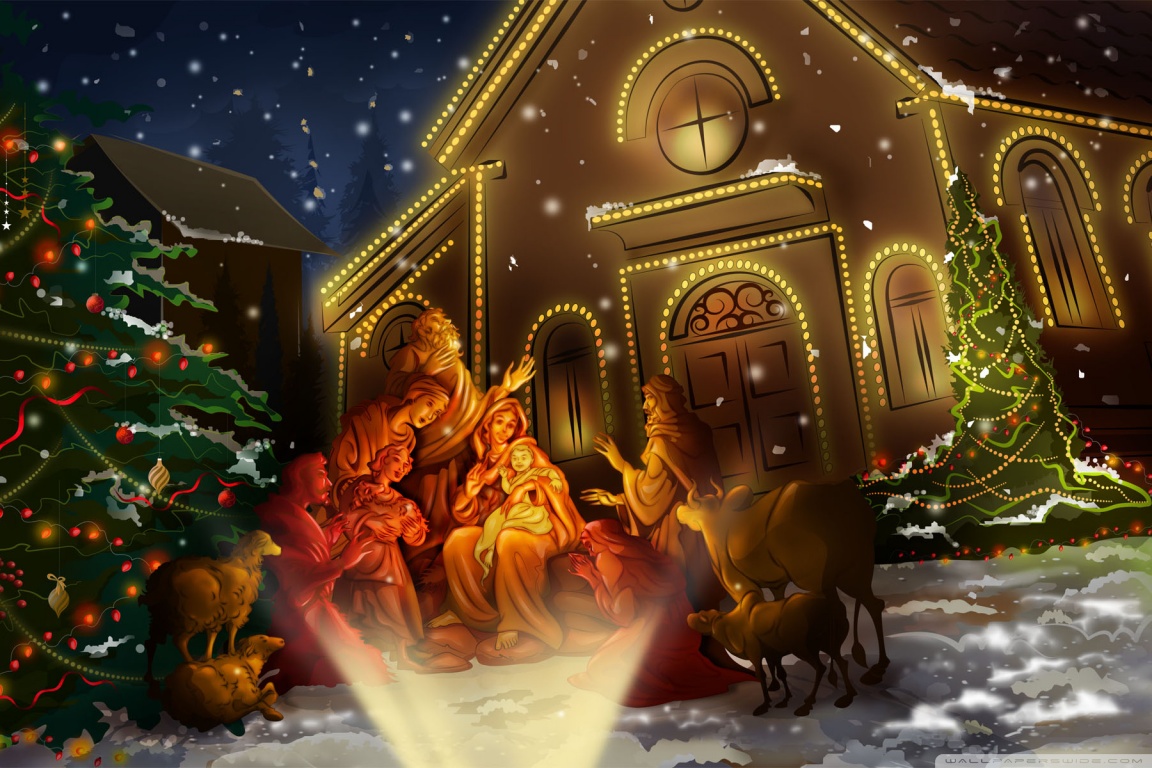 Night Of Jesus Birth Ultra HD Desktop Background Wallpaper For 4k