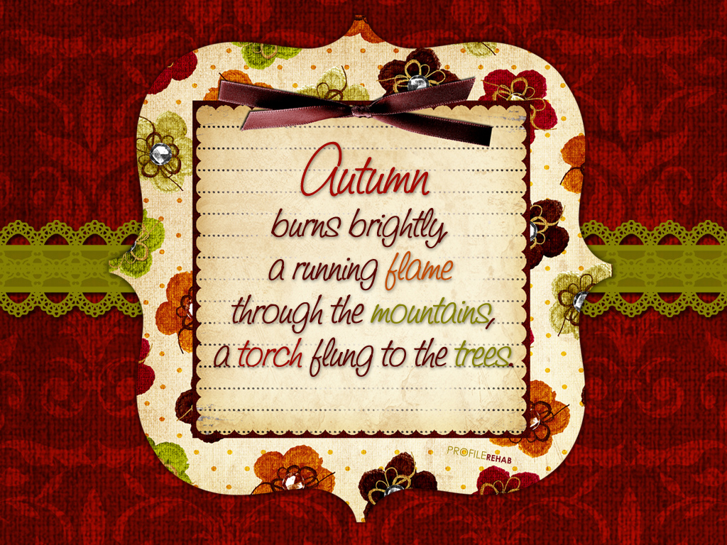 Autumn Quote Wallpaper