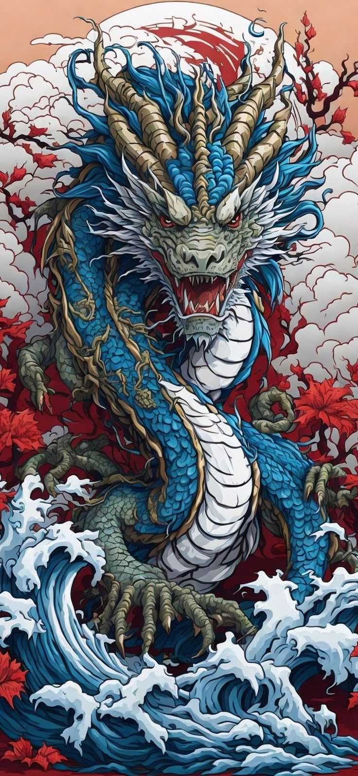 Azteque On Dragon Wallpaper