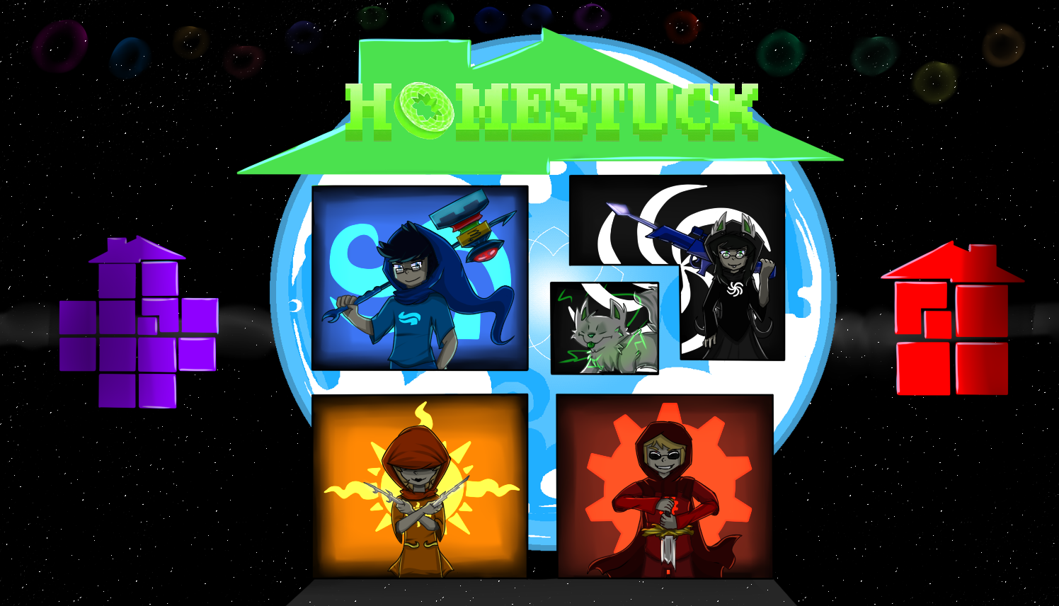 All Homestuck Characters Background Wallpaper By