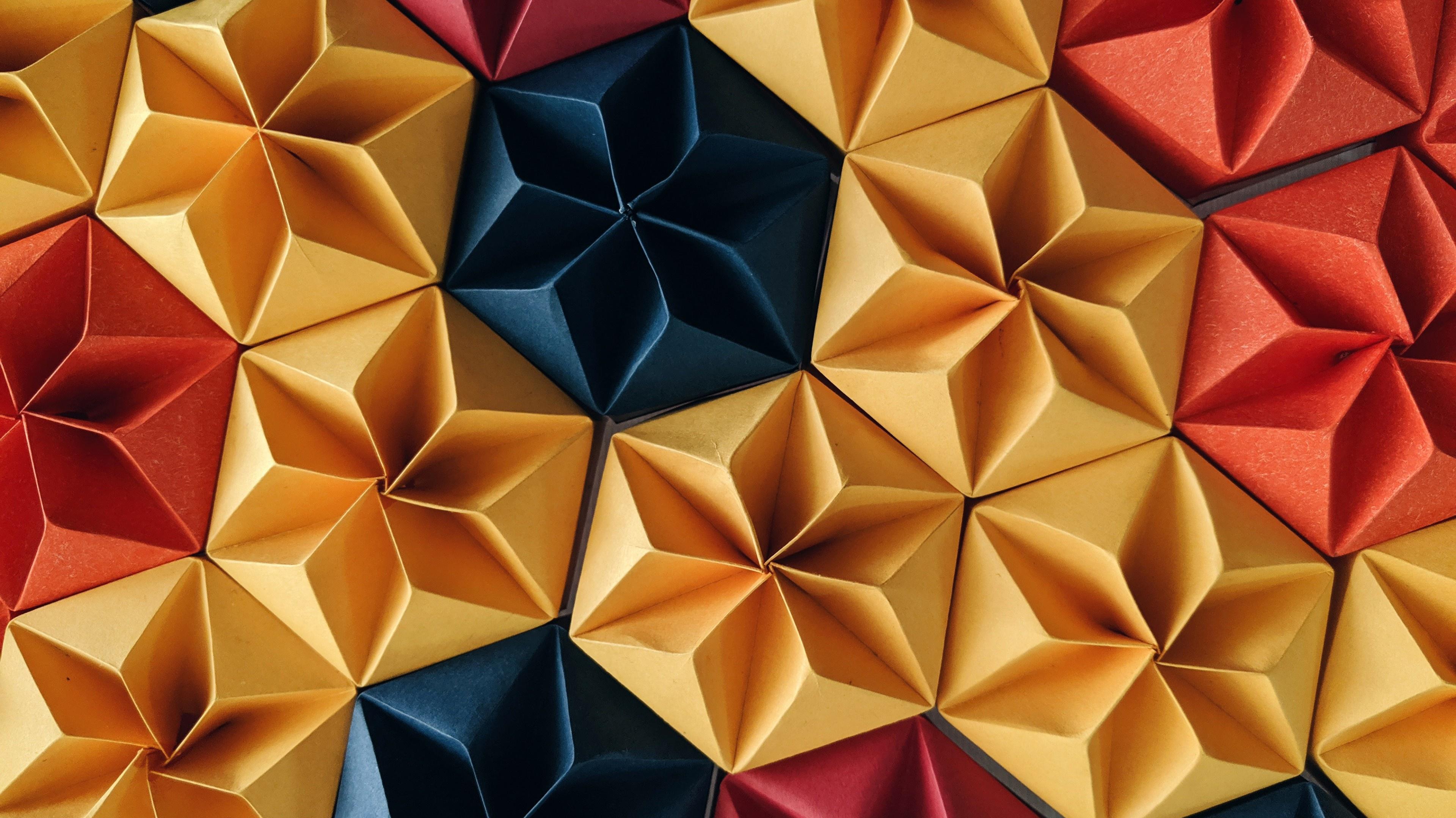 Origami 4k Ultra HD Wallpaper