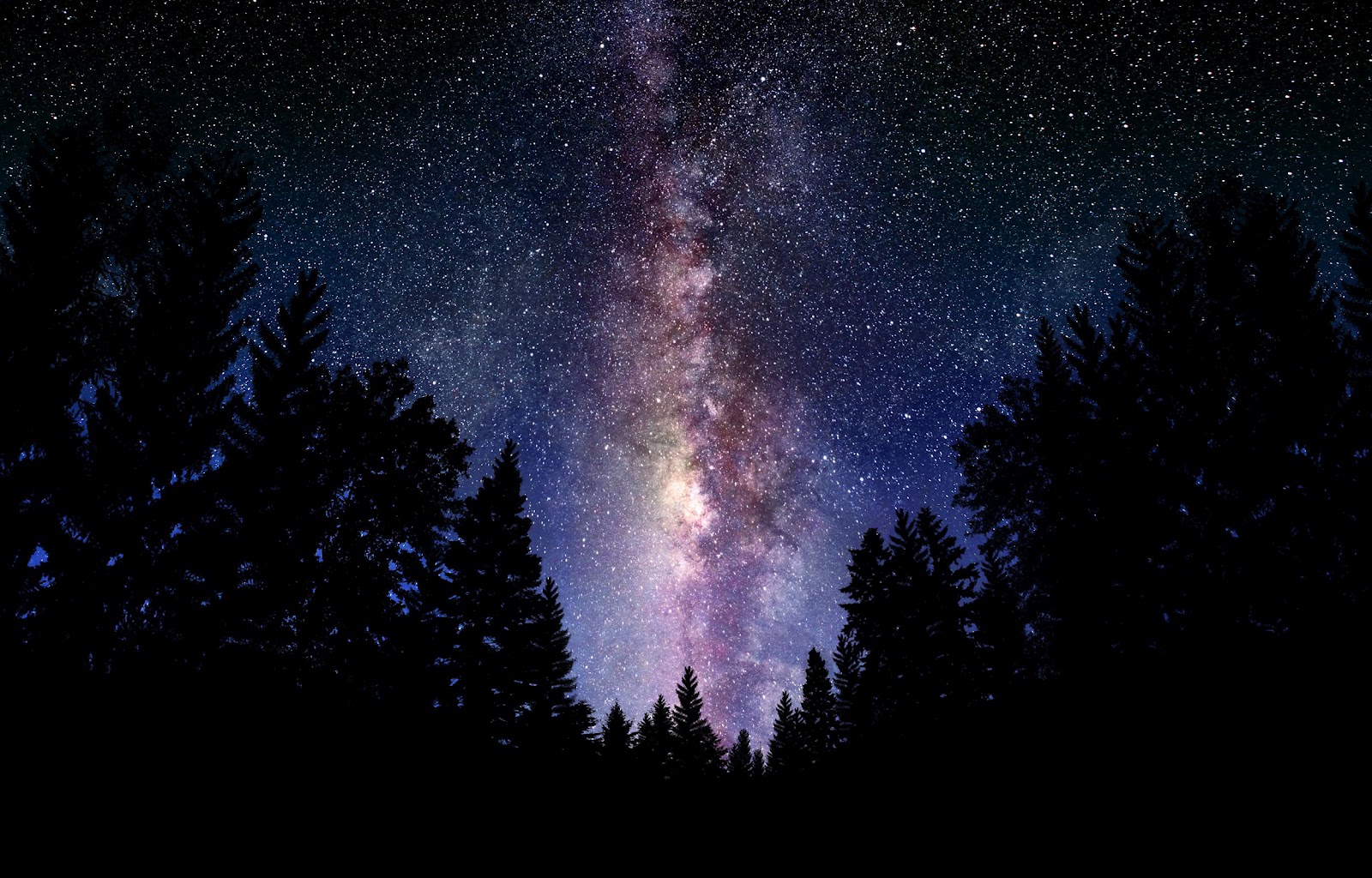 Colorful Galaxy With Plas Wallpaper