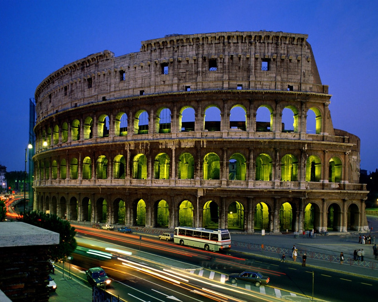 Colosseum At Night Desktop Pc And Mac Wallpaper