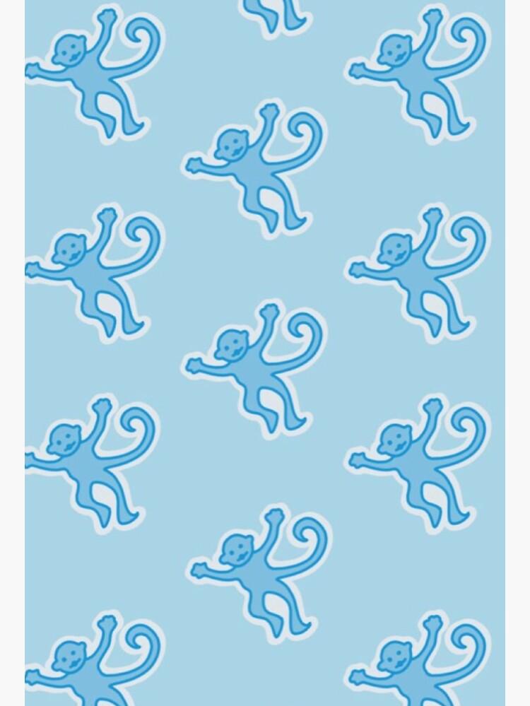 Blue Preppy Monkeys Greeting Card for Sale by preppy designzz