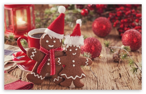 Christmas Gingerbread Wallpaper