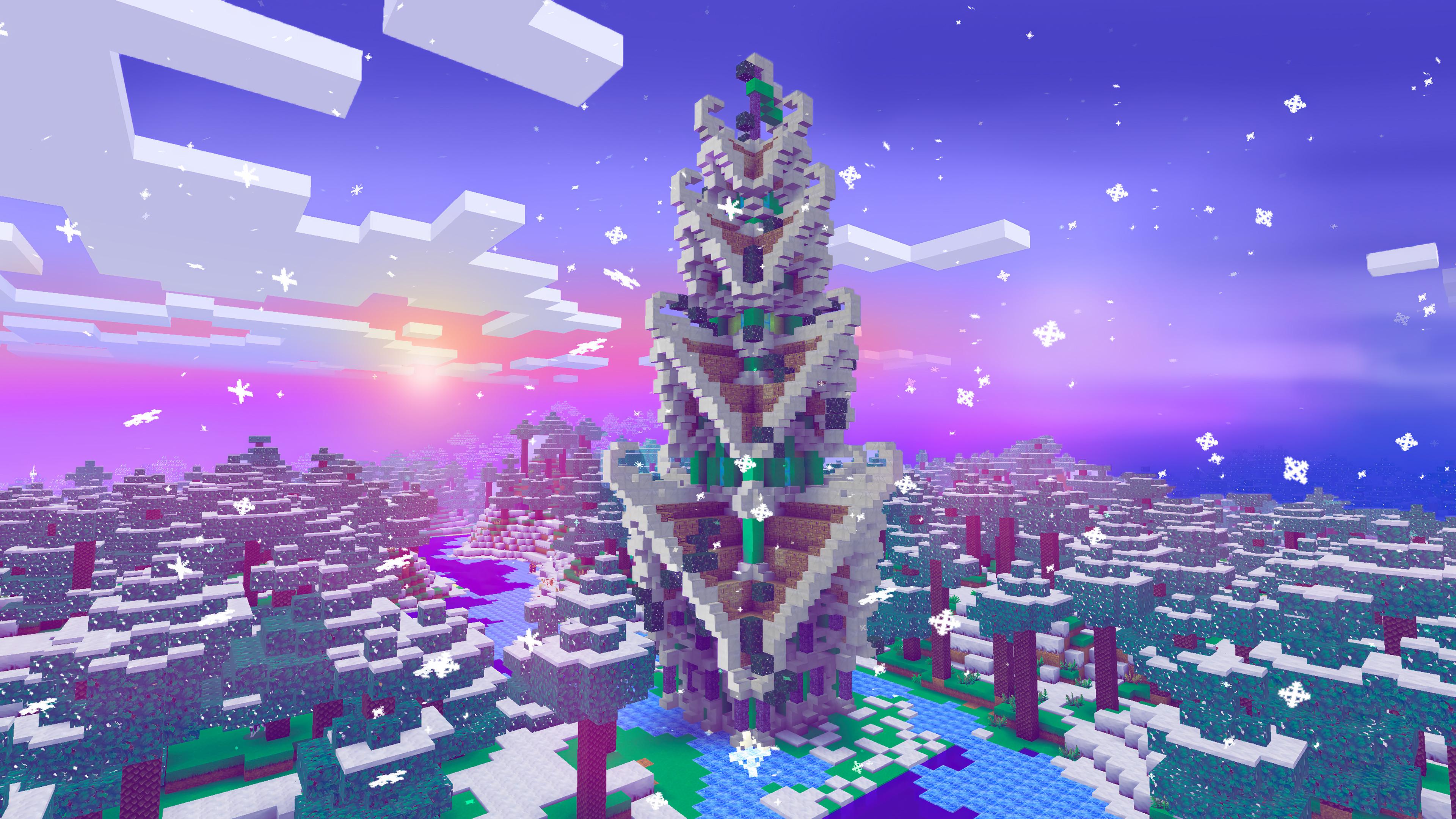 Christmas Tree Minecraft Wallpaper 4k HD Pc 6170h