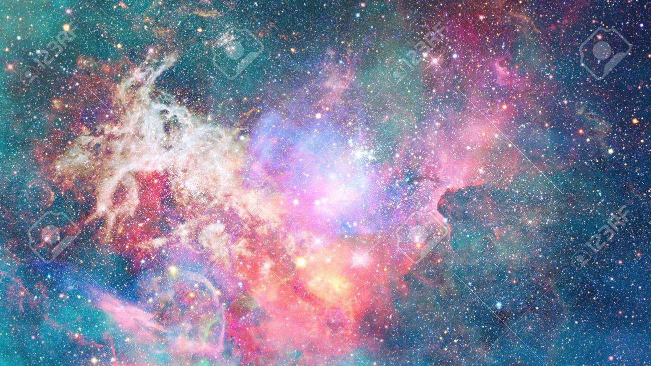 Nebula In Space Cosmic Background Stock Photo Picture And