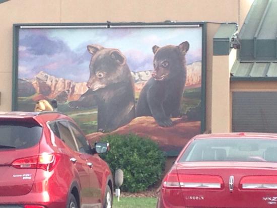 Mural On The Outside Wall Of Diner Picture Black Bear