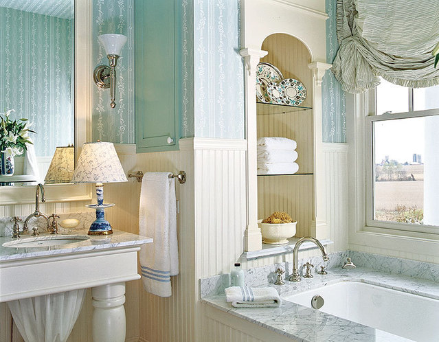 Bathroom Wallpaper Ideas Photo