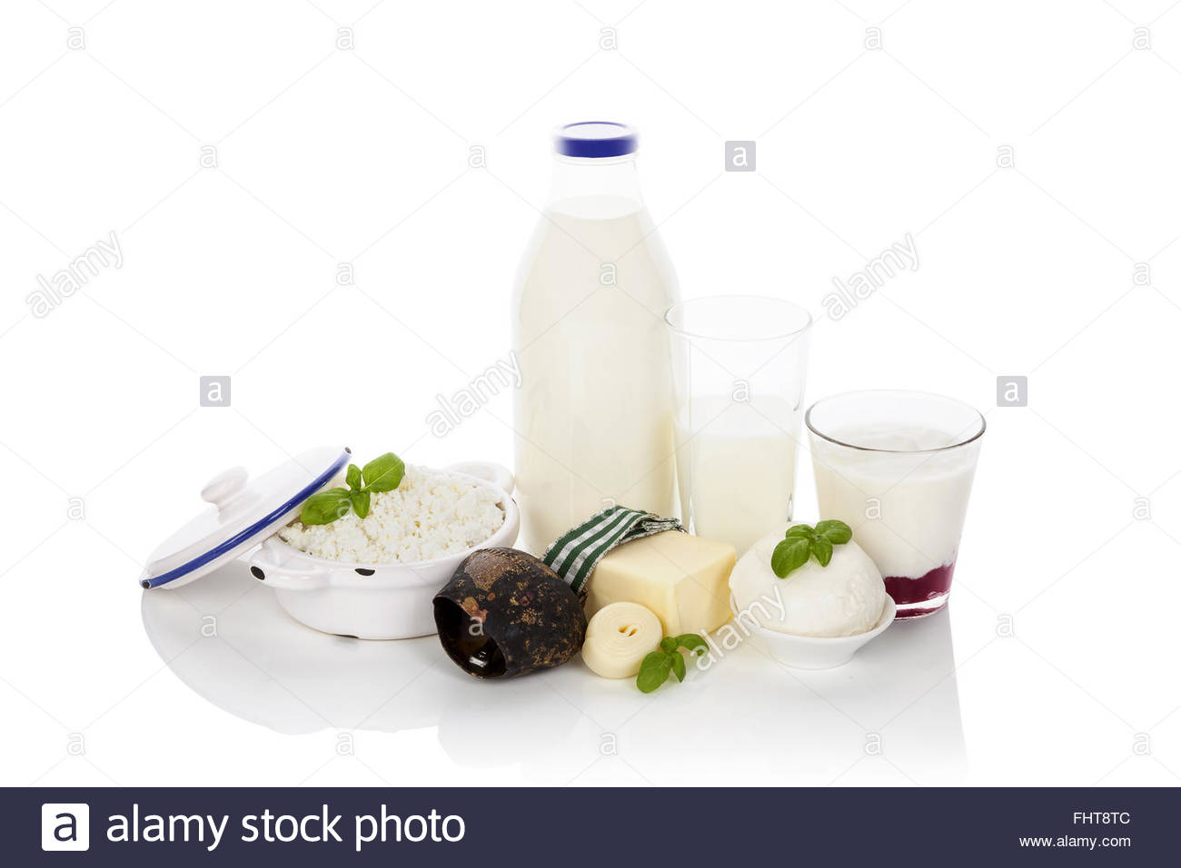 Traditional Dairy Background Stock Photo