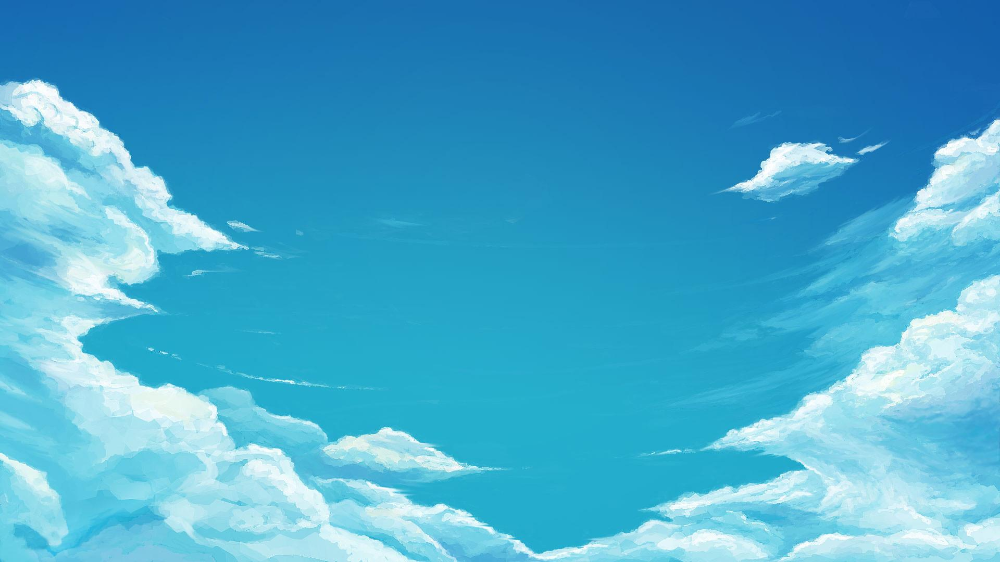 Blue Skies Wallpaper Sky Anime Aesthetic