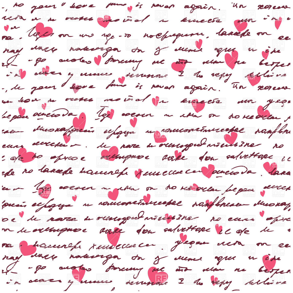 Catalog Background Textures Abstract Love Letter Seamless Background