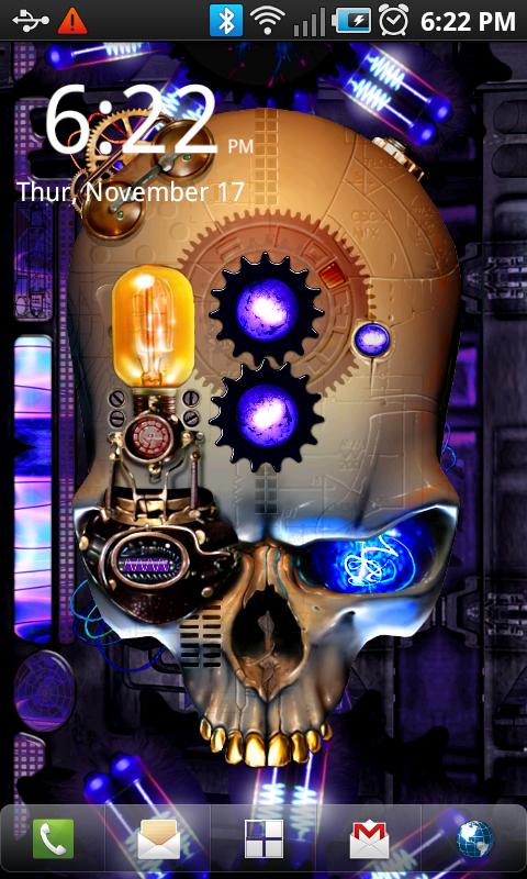Steampunk Skull Live Wallpaper   Android Apps on Google Play