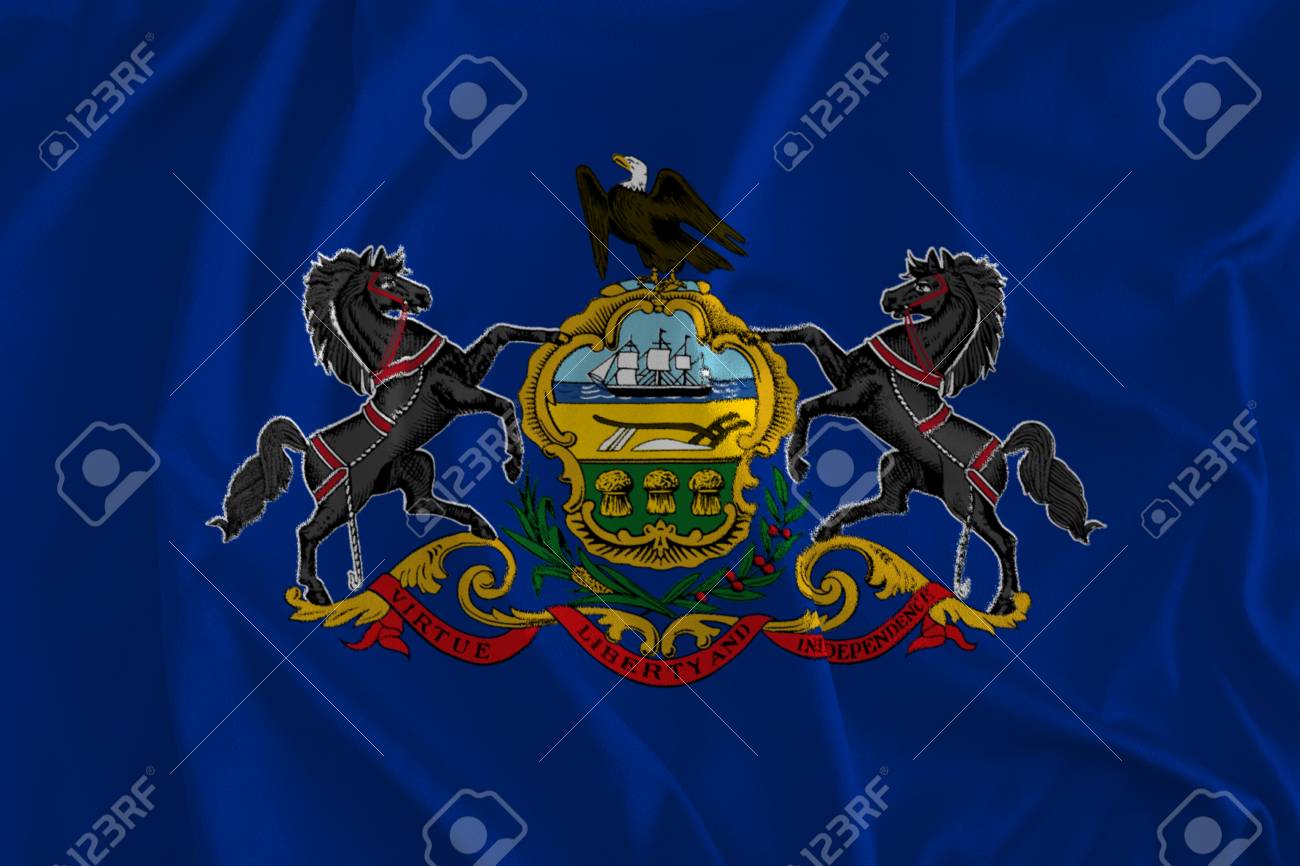 Flag Of Pennsylvania Background The Keystone State Quaker