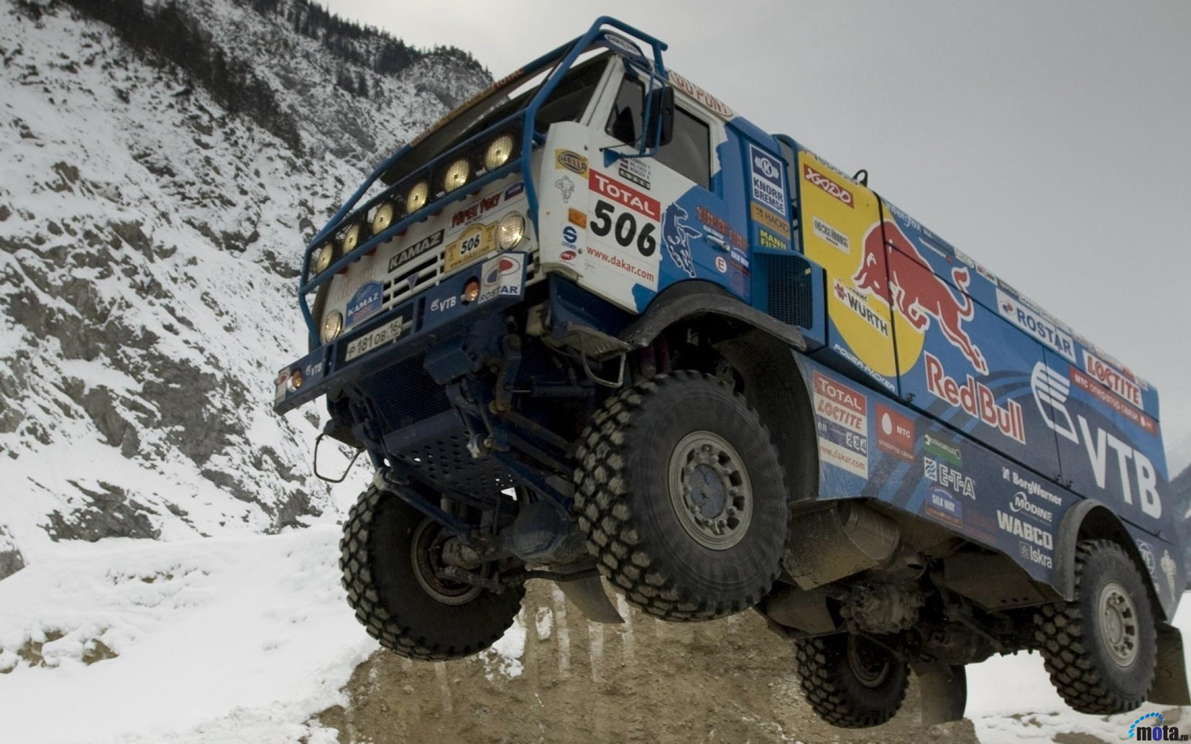Rally Russian Kamaz Race Truck Desert Racing Sand Wallpaper