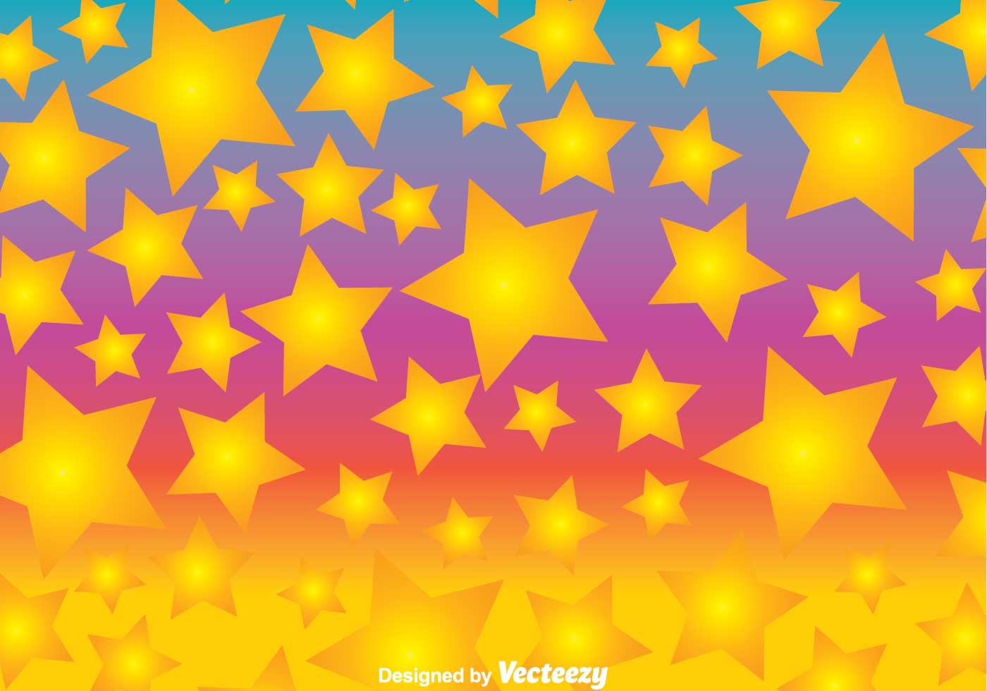Colorful Fun Star Background Vector