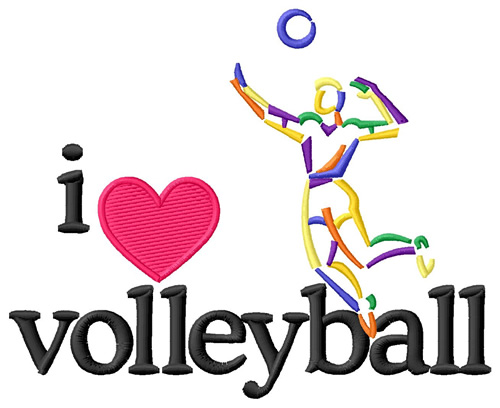 Love Volleyball Background I Male