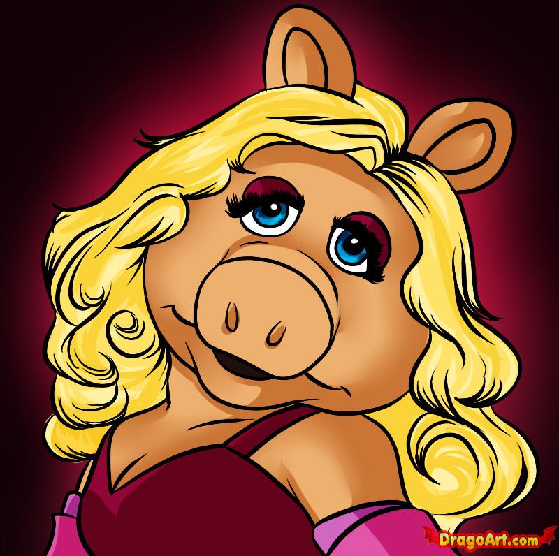 How To Draw Miss Piggy Step By Characters Pop Culture