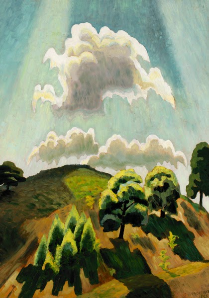 Charles Burchfield Hill Top At High Noon Inspired