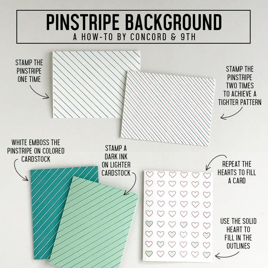 Pinstripe Background Concord 9th Clear Stamps Ellen Hutson Llc